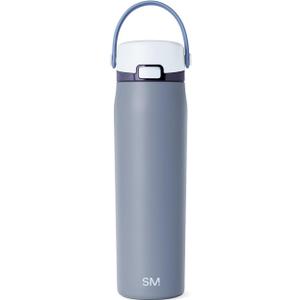 Simple Modern Mesa Sport Water Bottle with Covered Chug Lid | 24oz Cup Holder Friendly Insulated Stainless Steel Bottle for Gym, Sports and Travel | Costal Fog