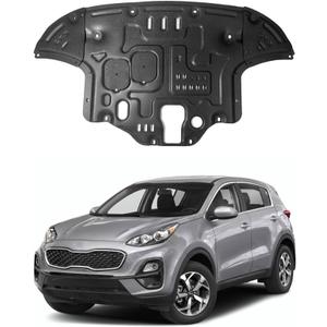 Engine Splash Shield Fit for Kia Sportage 2017-2022 Front Wheel Drive Engine Case Guard Under Cover Compatible with Sportage 2018-2021 Front Engine Guard Mud Flapsm,Not Fit for All Wheel Drive