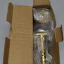 Toilet Paper Holder Brushed Gold, APLusee SUS304 Stainless Steel Round TP Hanger, Modern Bathroom Lavatory Tissue Roll Storage