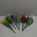 Artificial Flowers Outdoors, 12 Bundles Fake Flowers