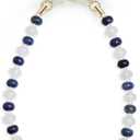 POSADINA Natural Stone Phone Charm, Beaded Healing Phone Wrist Strap, Handmade Cellphone Chain Lanyard with Tether Tab