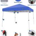 10x10ft Pop Up Canopy Tent with Slant Legs – Outdoor Instant Gazebo Shelter, UV-Resistant Waterproof Cover, Adjustable Height, Carrying Bag – 8x8ft Shade for Patio, Beach, Garden, Events