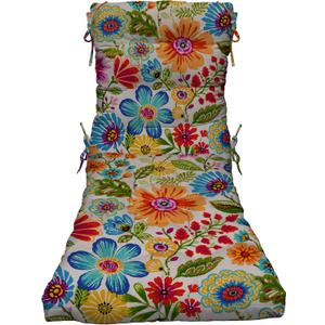 RSH DECOR: Tufted Chaise Lounge Seat Cushion | 72 x 22 | All-Weather Spun Fabric | Water and Fade-Resistant | Outdoor Chair Cushion for Patio Furniture | Gregoire Fresco