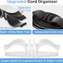 Lancord Upgraded kitchen appliance cord organizers Stick On Appliance Wire Organizer, Cord Organizer for Appliances Wire Wrapper for Kitchen Appliances Mixers, Coffee Maker, Pressure Cooker