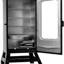 Masterbuilt 40-inch Digital Electric Vertical BBQ Smoker with Leg Kit, Side Wood Chip Loader and 970 Cooking Square Inches in Black, Model MB20070122