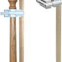 Safety Innovations No Hole Stairway Baby Gate Mounting Kit - Fits Posts from 2 3/4 inches to 3 1/2 inches Wide with Square or Round Tops - No Adhesives On Or Screws in Your Posts, (1-Pack)