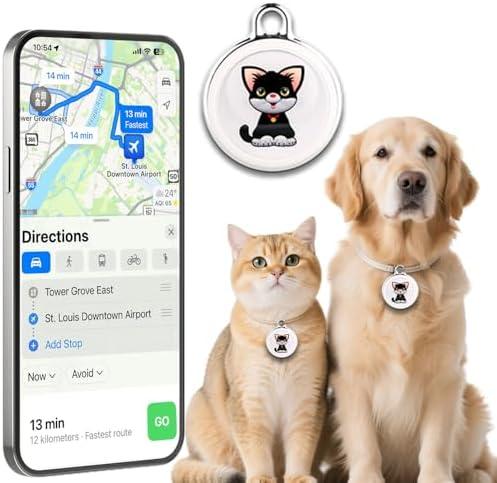 2025 Smart GPS Tracker for Dogs, Mini Cat GPS Tracker, Positioning Smart Alarm Pet Tracker, Waterproof and Drop-Proof, Extra Long Battery Life of 365 Day, No Subscription