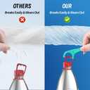 Floss Picks, 300 Count Mint Dental Floss Picks, Toothpicks with 5 Travel Cases for Extra Convenience, Helps Prevent Cavities, Remove Plaque & Freshen Breath, Premium Floss Sticks for Family