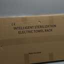 Heated Towel Rack for Bathroom Towel Warmer Racks Wall Mounted with Timer & Temperature Multi-Level Adjustments with 10 Bars for Bathroom Shower Hot Tub Spa(Black)