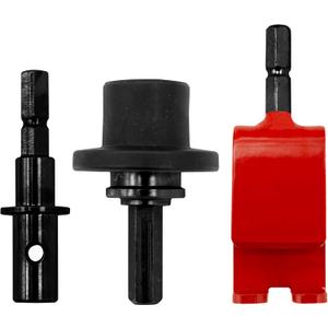 Eskimo 42494 Quick Connect Kit, Drill-Adaptive Augers, Red