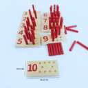 Counting and Educational Montesorri Toys Wood Sticks Counting Learning Board Maths Learning Toy