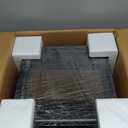 REPTI ZOO Reptile Glass Terrarium, 18" x 18" x 24" Front Opening with Double Hinge Door & Top Screen Ventilation, 30 Gallon Tank Large Reptile Terrarium (Knock-Down) (Black and Clear)