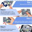 5-Pack Compatible Brother P Touch Label Tape Multicolors TZe-231 tz431 531 tze-631 731 12mm 0.47 Laminated Label Maker Tape Work for PT-D210 H110 D220 D410 D600, Black on White/Red/Blue/Yellow/Green