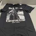 Black Death Bubonic Plague European Tour Goth Plague Doctor T-Shirt (S, Black)