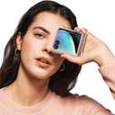 Ninki Glitter Leather Case for Motorola Razr Plus 2024, Flip Phone Case with Screen Protector - Rose Gold