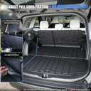 All Weather TPE Floor Cargo Liner with Backrest Mats,Compatible with 2026 Toyota RAV4 Hybrid,Odorless Anti-Slip Full Season Rear Cargo Mat Accessories,Exclude PHEV Models & Cargo Area with Subwoofer