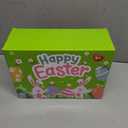 Large Printed Easter Eggs, 6 Inches Jumbo Plastic Eggs Fillable for Easter Themed Hunt Basket Stuffers Fillers Filling Treats Bulks Party Favor Classroom Prize Supplies