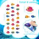Sinload 8 Pieces Under The Sea Party Decorations Tropical Fish Garlands Ocean Fish Paper Cutouts Hawaii Hanging Banner Decor for Summer Underwater Theme Birthday Baby Shower Party Supplies
