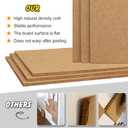 TUPARKA 6 Pack Cork Board 12"x12" - 1/4" Self-Adhesive Corkboards With 100 Push Pins, Bulletin Boards, Square Cork Tiles for Wall, Home, School, Office Decorative