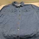 Women's Oversized Jean Jacket Casual Long Sleeve Denim Shirts Distressed Frayed Hem Denim Jackets Fall Outfits 2025 (Medium)