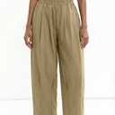 2 x Allimy Women's Summer High Density Ice Cotton Capri Balloon Parachute Hiking Pants (Beige, L)