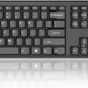 Lenovo 100 Wireless Compact Keyboard Cordless Keyboard for PC & Laptop with Windows Silent Keys Full-Size Layout with Numeric Keypad Plug & Play USB Receiver Portable, Black
