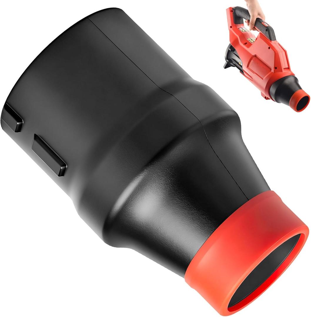 Car Drying Nozzle for 18V Leaf Blower of 8" Long Car Drying Blowpipe, Fits 2724-20 & 2728-20 with Red Soft Tip Cover