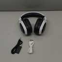 Ozeino 2.4GHz Wireless Gaming Headset for PC, Ps5, Ps4 - Lossless Audio USB & Type-C Ultra Stable Gaming Headphones with Flip Microphone, 40-Hr Battery Gamer Headset for Switch, Laptop, Mobile, Mac (Black and White)