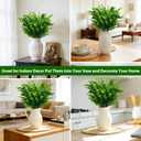 TURNMEON 20 Bundles Artificial Greenery Plants Outdoor Summer Decor, UV Resistant Fake Plants Boxwood Shrubs Grass,Faux Eucalyptus Flowers for Farmhouse Gardens Home Patio Indoor Cemetery Decor(Green)