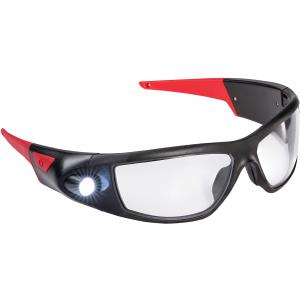 Coast SPG400 Rechargeable Lighted LED Safety Glasses with Built-In Inspection Beam, Scratch Resistant Interchangeable Lenses,