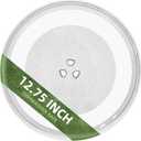 12.75" Microwave Plate Replacement for WB49X10129 GE Microwave Glass Plate, LG 3390W1A027A and Kenmore Microwave Glass Plate 1B71961H Compatible With WP8172138 12 3/4 inch Whirlpool Microwave Plate (12.75" Small Coupler Hole)