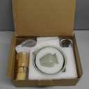 YIBO Matcha Whisk Set With Bowl, Ceramic Matcha Making Kit Includes Bamboo Whisk (Chasen), Holder Stand, Powder Starter Sifter, Scoop, Measuring Spoon & Cup Tea Tools For Ceremony (Mottled Green)