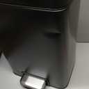 EKO Madison Matte Black Stainless Steel 1.6 Gal/6L Bathroom Small Step Trash Can or Recycling Bin, Removable Inner Liner, Soft Close Lid, Fingerprint Resistant Finish