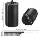 Syhood 18 Pcs Satin Rollers for Black Hair Foam Sponge Rollers Black Satin Wrapped Hair Curlers for Hairdressing Styling(1.42 Inch)
