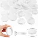 2 x 50 Pcs Plastic Hole Plugs White Screw Cover Snap in Locking Plug Flush Type Panel Round for Kitchen Furniture Chair Cabinets Hole(2 Inch, , 50), ZJ-Plastic Plugs06