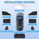 8 PCS Window Sun Shades for Subaru Forester 2025 2026 Accessories