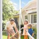 Magnetic Screen Door, Heavy Duty Door Screen Magnetic Closure Keep Bugs Out,Pet & Kid FriendlyHands Free Door Screen Fit Door Size 32 x 80 Inches White