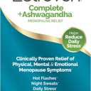 Estroven Complete + Ashwagandha Multi-Symptom Menopause Supplement for Women - 60 Ct. - Clinically Proven Ingredients Provide Menopause Relief & Night Sweats + Hot Flash Relief* - Drug-Free & Non-GMO, Expiration: 7/2026