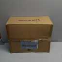 Garwarm 20in Caged Ceiling Fan with Light,Bladeless Black Fandelier Ceiling Fan with Remote,Industrial Farmhouse Flush Mount Ceiling Fans Light Fixtures for Kitchen,Bedroom,Living room6 Speed,Timing