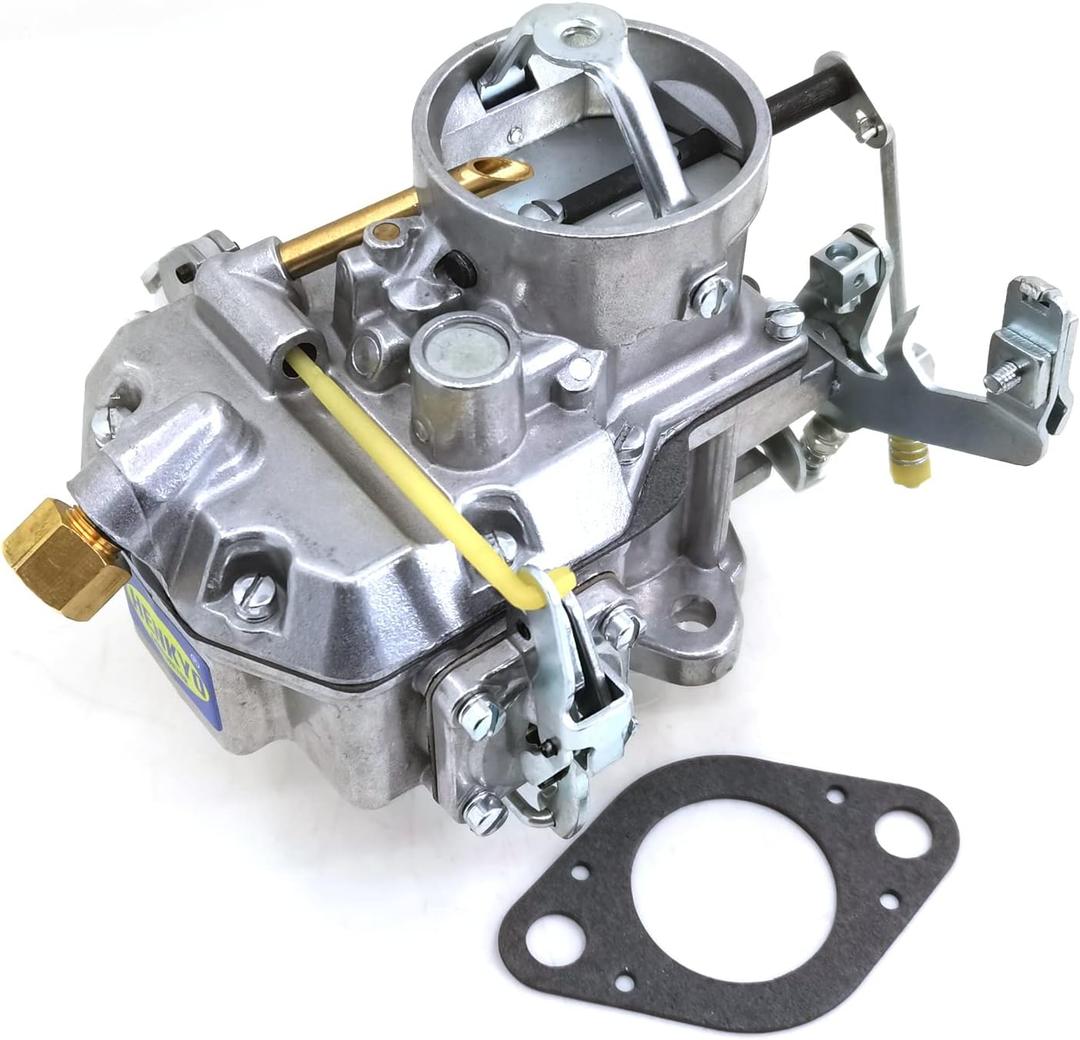 Vintage Autolite 1100 carburetor 1-barrel manual choke for 1963-1969 Ford 170 & 200.falcon, fairlane, mustang and comet 170 & 200 ci inline 6 cylinder engines.Driver side installation choke cable.