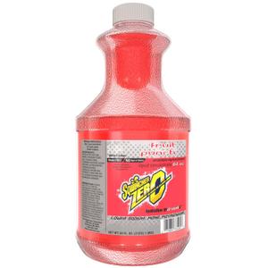 Sqwincher Zero Liquid Concentrate, Fruit Punch, 64 fl oz (Case of 6) (EXP 09/29/26)