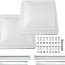 2 Pack 14" Universal Roof Vent Cover Vent Lid Replacement for RV, Trailer, Camper, Motorhome Roof Vent Cover White