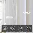 Ivory Velvet Curtains 84 inches Long Grommet Soft Velvet Curtains for Bedroom Cream Light Blocking Thermal Insulation Drapes Set of 2 Panels 52x 84