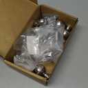 9BUILD 10 Pack 1.2 Inch Brushed Satin Nickel Cabinet Knobs for Kitchen, Drawer, Round Dresser - Knobs for Cabinets and Drawers