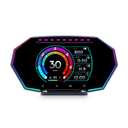 MH Heads Up Display OBD2+GPS Dual System Car HUD Display, OBD2 Gauge Display, Digital Speedometer MPH Driving Overspeed Alarm Trip/Water Temperature/Fuel Consumption for All Vehicle