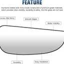 Pair Side Mirrors Glass for Ram Promaster 1500/2500 / 3500 2014-2021 Heated Rear View Tow Mirror with Backing Plate Replacement for 68413478AA 68413479AA (Driver Side & Passenger Side)