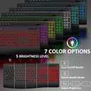 Wireless Keyboard and Mouse Combo, 9 Backlit Effects, 4000mAh Rechargeable Backlit Keyboard with Wrist Rest, 6 Button Mouse, 2.4G Full Size Quiet Keyboard Set for Computer, PC, Laptop, Mac, Windows