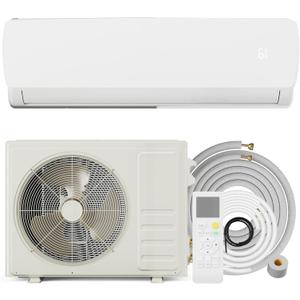 Uthfy 1800BTU 230V Mini Split AC/Heating System, Energy Efficent Ductless Inverter Air Conditioner,Pre-charged Condenser, Heat Pump,1.5 Ton,Cool Up to 1250sq.ft,19 SEER 2,Installtion Kits Included