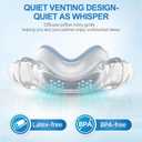 2PCs Replacement CPAP Fabric Nasal Pillow Mask Cushion (M) for Airfit N30I & Airtouch N30I, Improved QuietAir N30i - Effictive Moisture-Wicking & Redness-Reducing, ItAll Supplies Accessories - Warm