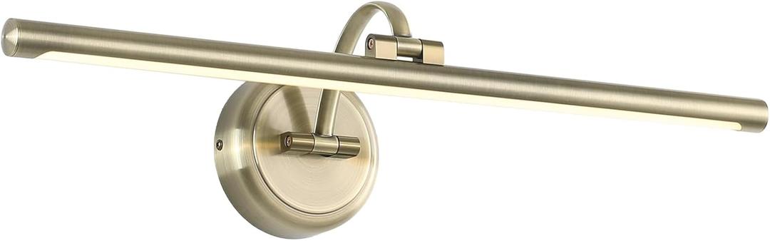 Hardwired Picture Light,24 Inch Dimmable Art Light for Paintings,14W,3000K Warm White,Antique Bronze Rotatable Picture Frame Lights for Wall Art,Gallery,Portrait,Dartboard,Mirror